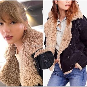 Free people Owen Sherpa Bomber Jacket - as seen on Taylor Swift!